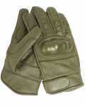 Kožené TACTICAL rukavice - zelené